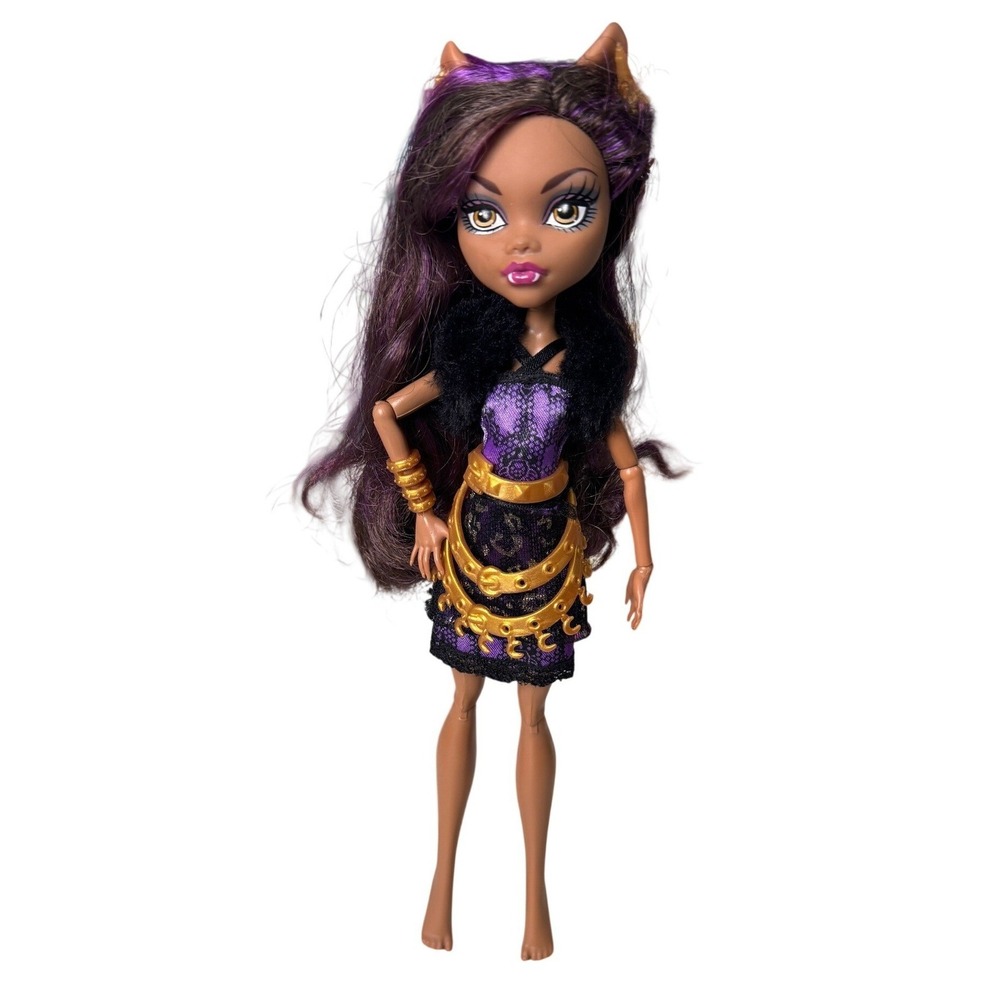Monster High Clawdeen‎ Wolf Frights Camera Action Hauntlywood Doll Purple Black